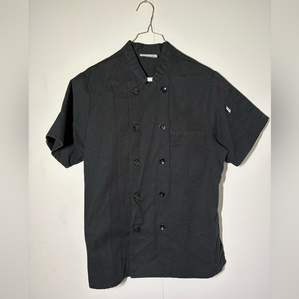 Uncommon Black Buttoned Chef Coat